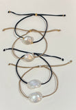 Coin Pearl Cord Bracelet