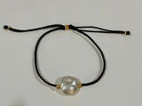 Coin Pearl Cord Bracelet