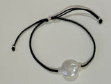 Coin Pearl Cord Bracelet