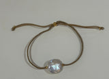 Coin Pearl Cord Bracelet
