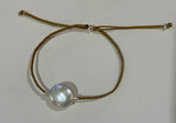 Coin Pearl Cord Bracelet