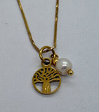 Boab Pearl Charm Pendant Steel