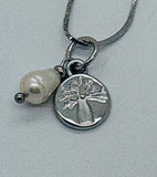 Boab Pearl Charm Pendant Steel