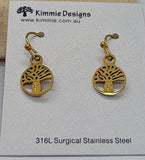 Boab Tree Stainless Steel Earrings