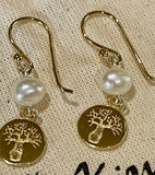 Boab Dangle Pearl Earrings