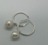 Stunning Pearl Sleeper Earrings