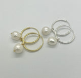 Stunning Pearl Sleeper Earrings