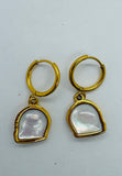 Pinctada Maxima Stainless Steel Shell Earrings
