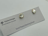 Teardrop Studs - MOP, Turquoise or Paua