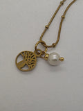 Boab Pearl Charm Pendant Steel
