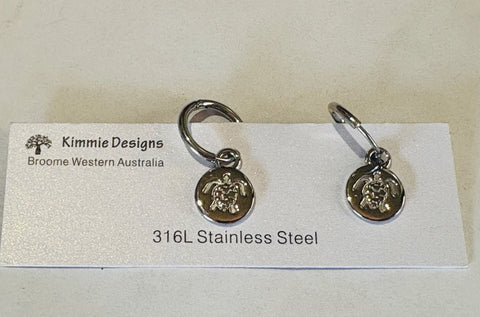 Turtle Huggie Earring Stainless Steel