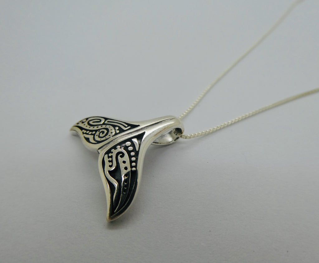 Whale Tail Pendant Stainless Steel