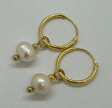 Freshwater Pearl Sleeper Earrings