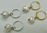 Freshwater Pearl Sleeper Earrings