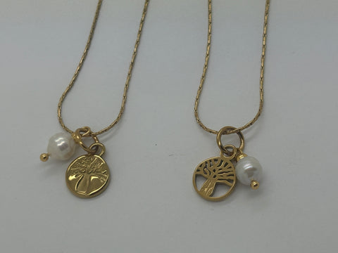 Boab Pearl Charm Pendant Steel