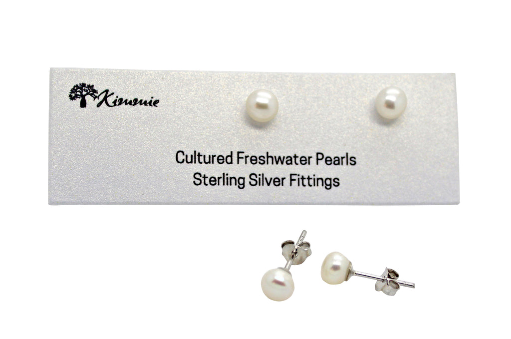 Freshwater Pearl Studs 5mm