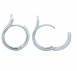 Whale Tail  Huggie Earrings