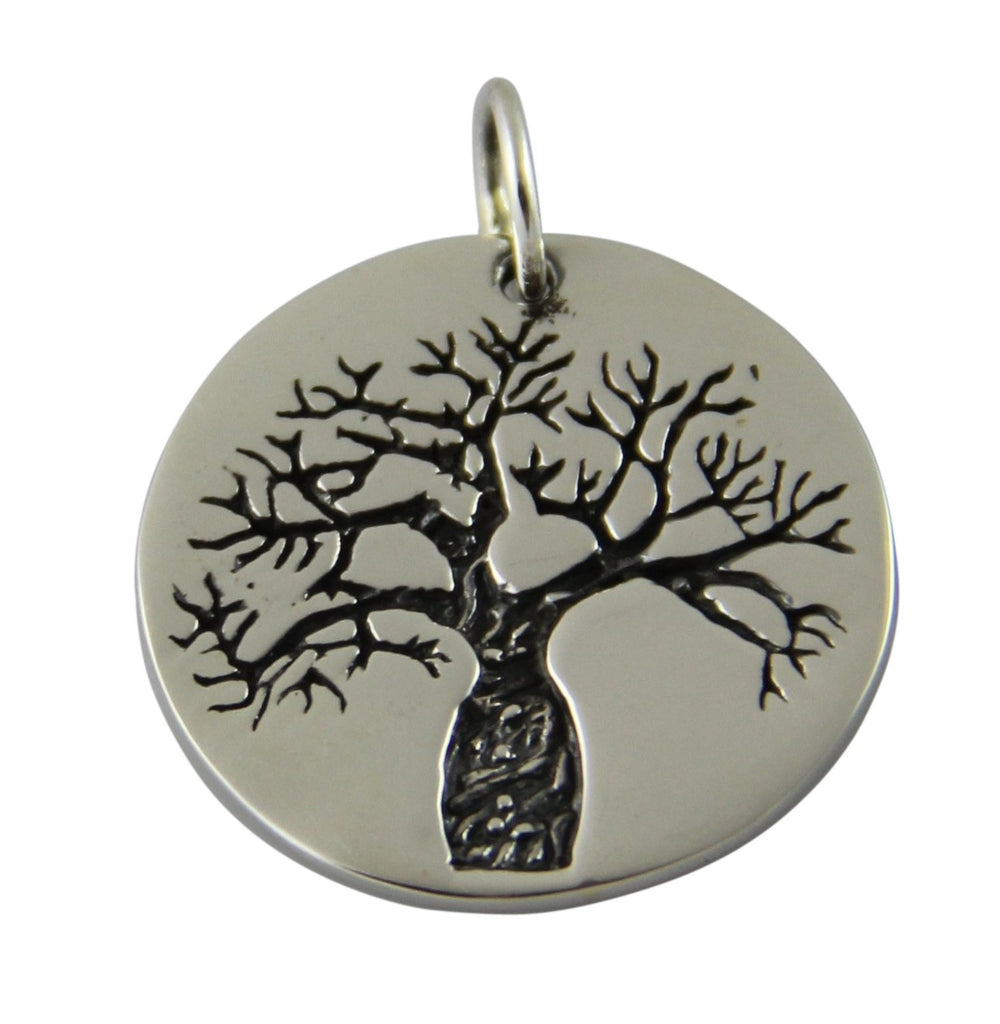 Etched Boab Tree Pendant   Etched Tree of Life Pendant