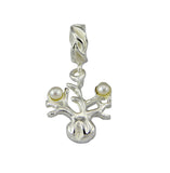 Boab Charm Silver & FW Pearls - to fit Pandora