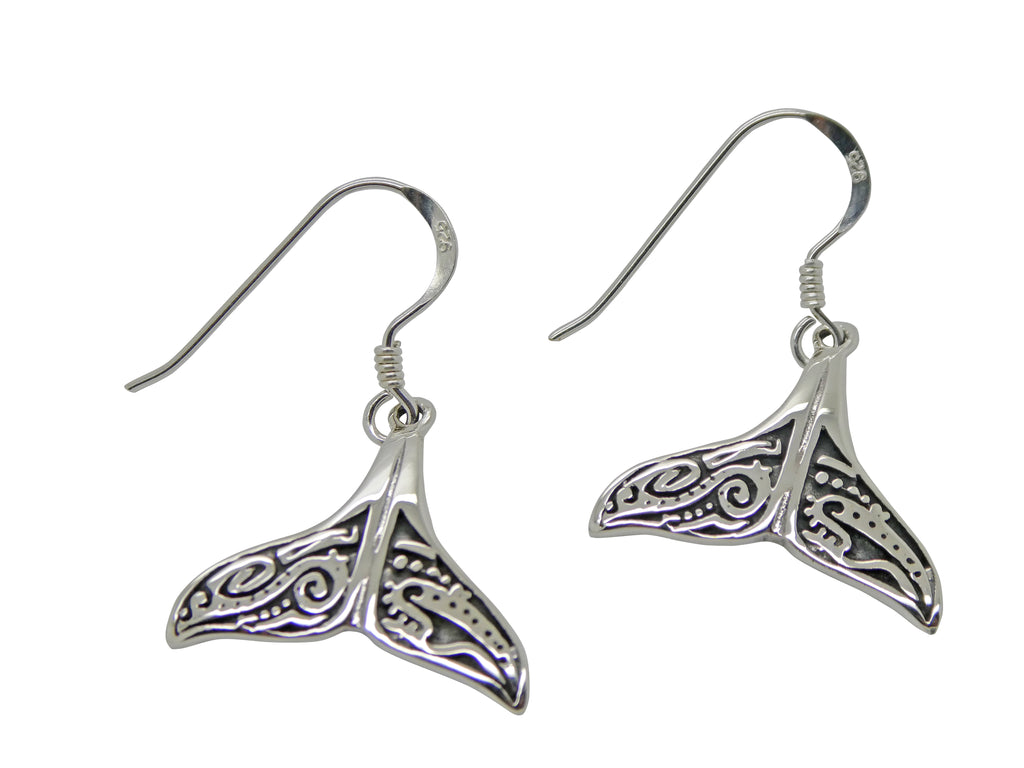 Whale Tail Maori Design Earrings