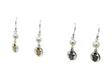 Staircase to the Moon Pearl Dangle Earrings