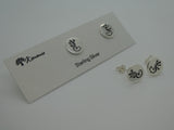 Gecko Studs or Earrings Etched
