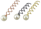 Hair Spiral Spin Pin Shell Pearl