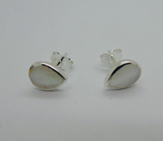 Teardrop Studs - MOP, Turquoise or Paua