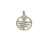 Staircase to the Moon Pendant Round Gold