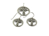 Boab Tree Round Sterling Silver Earrings