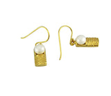 Staircase to the Moon Earrings Gold