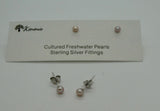 Freshwater Pearl Studs 3mm