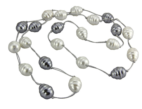 Shell Pearl Necklace - Large  Baroque Shape