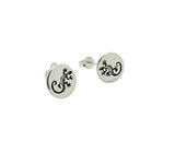 Gecko Studs or Earrings Etched