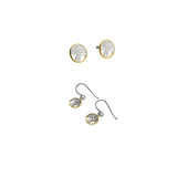 Boab Tree Studs or Earrings Gold Edging