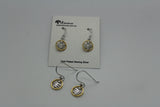 Staircase to the Moon Studs or Earrings Gold Moon