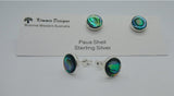Pearl Shell, Paua, Moonstone or Turquoise Inlaid Studs